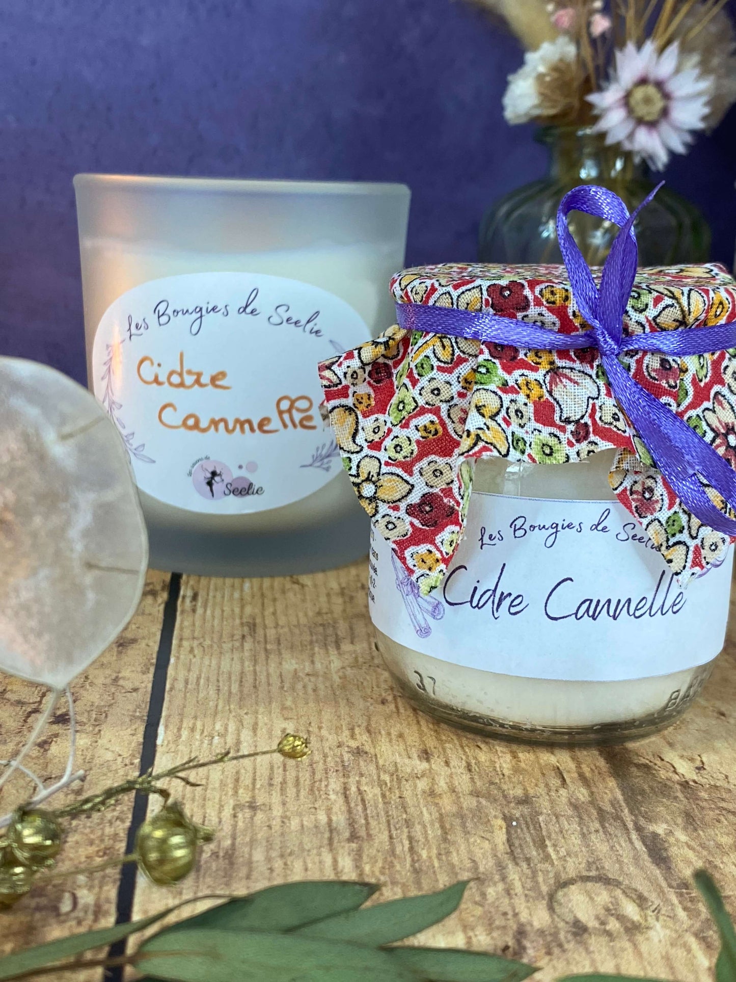 bougie cidre cannelle