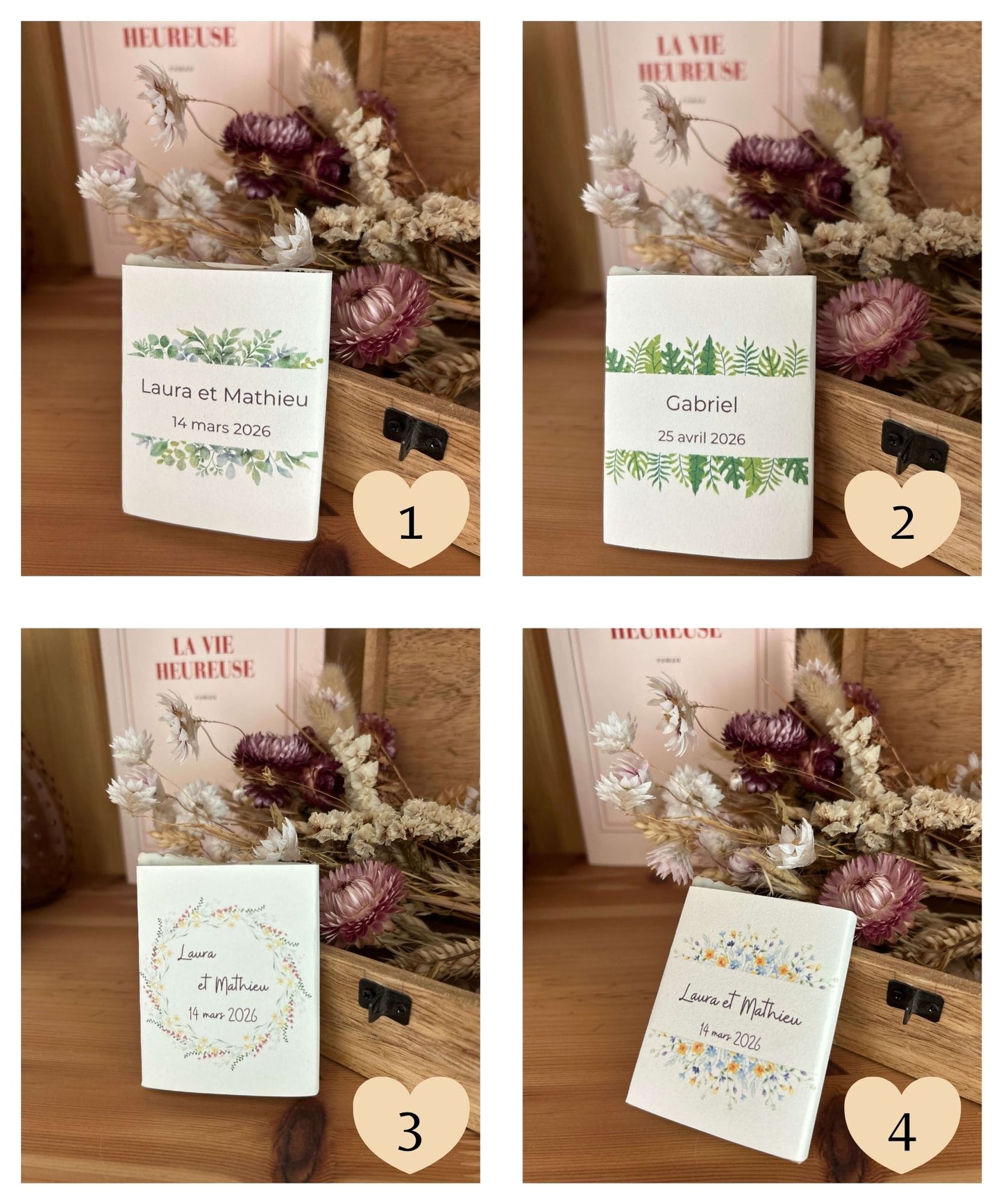 savon cadeau invité - mariage, baptême, évènements