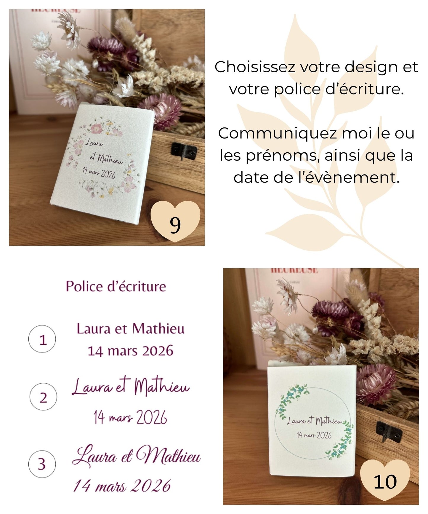 savon cadeau invité - mariage, baptême, évènements
