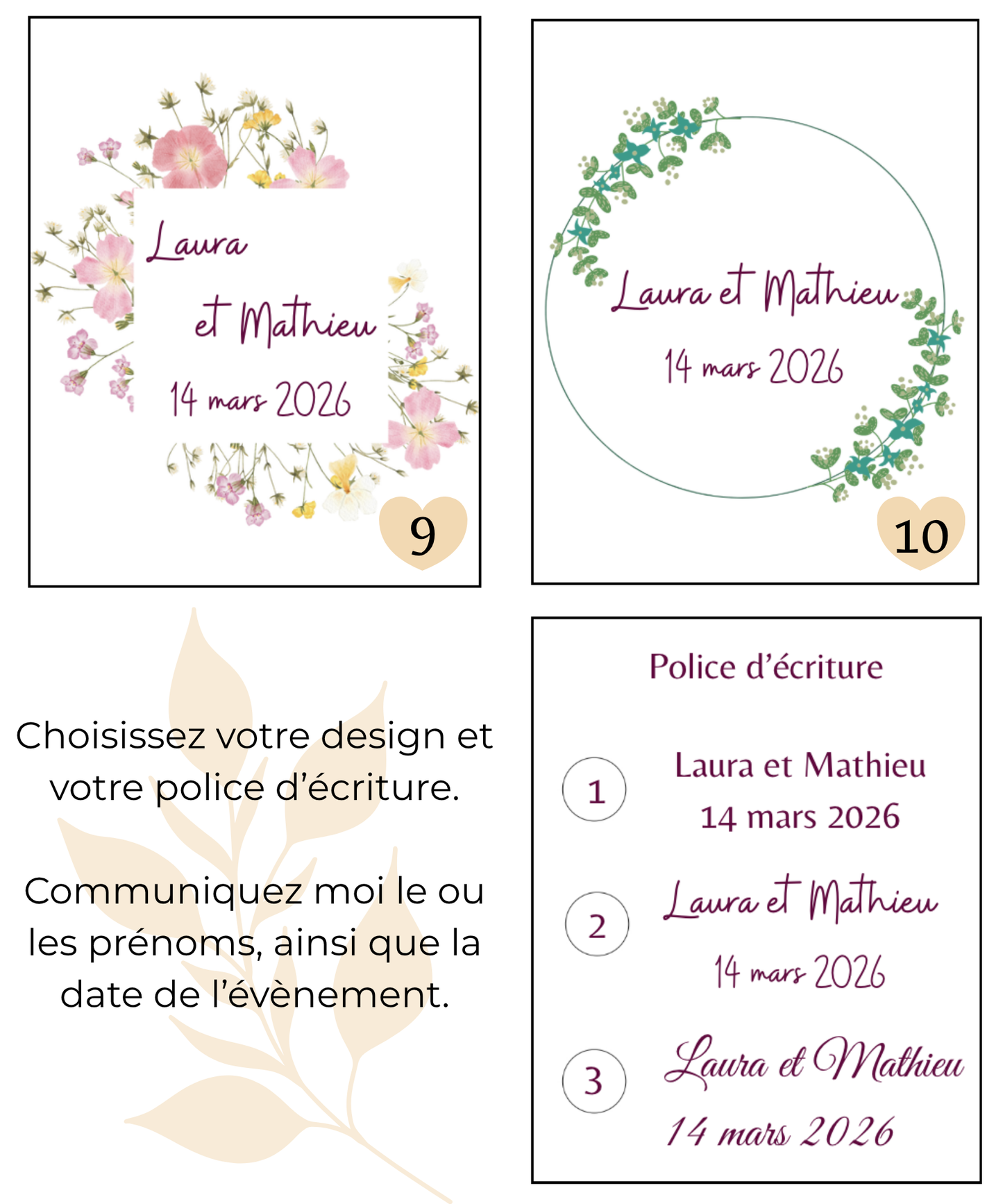 savon cadeau invité - mariage, baptême, évènements